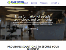 Tablet Screenshot of evanstontec.com